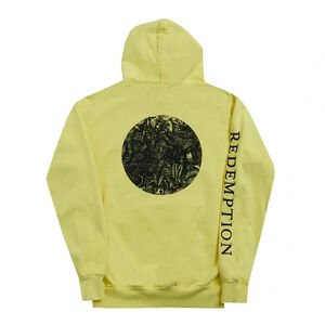 YELLOW REDEMPTION LION PULLOVER HOODIE Men size Large